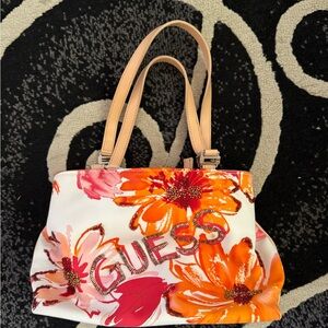 GUESS Floral Women's Bag - White, Orange, Pink